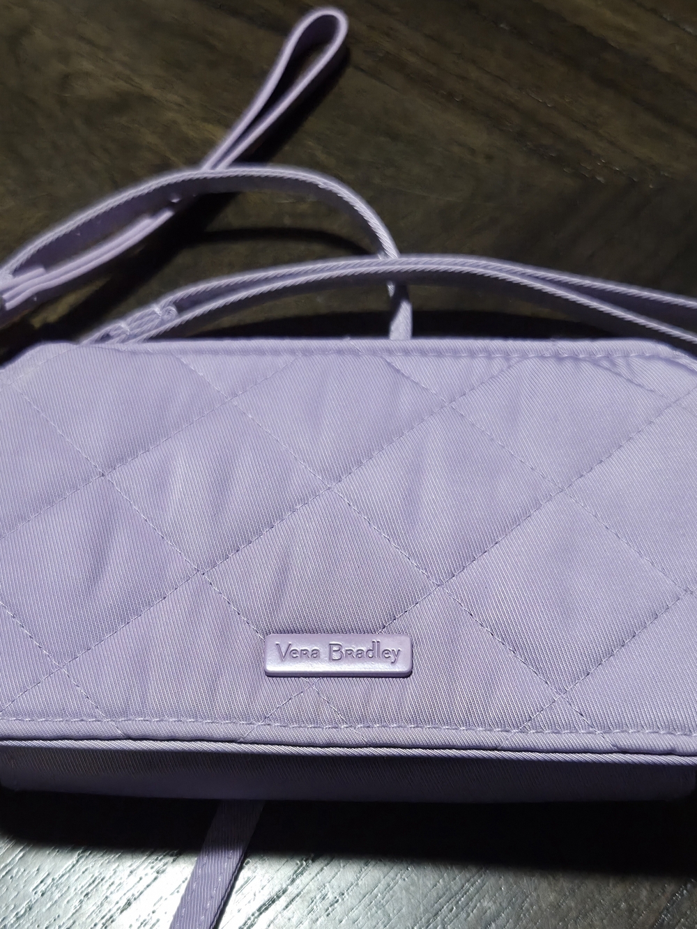 Vera Bradley Quilted Lavender Wristlet Clutch